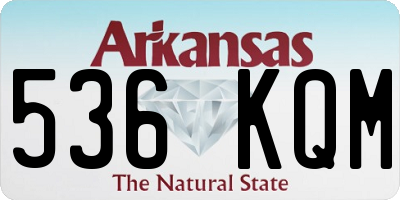 AR license plate 536KQM