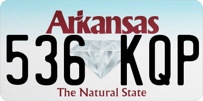 AR license plate 536KQP