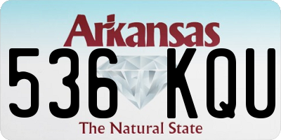 AR license plate 536KQU
