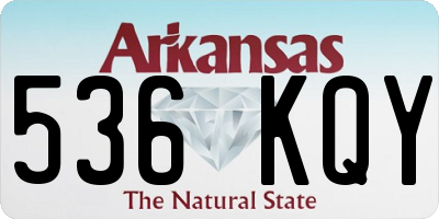 AR license plate 536KQY