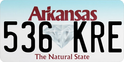 AR license plate 536KRE