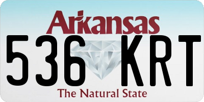 AR license plate 536KRT