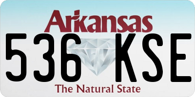 AR license plate 536KSE