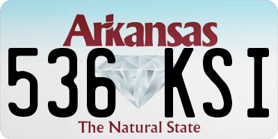 AR license plate 536KSI
