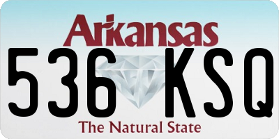 AR license plate 536KSQ