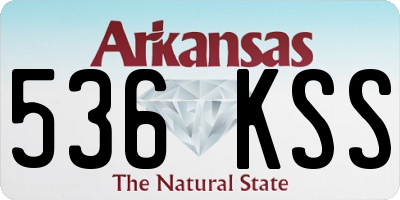 AR license plate 536KSS