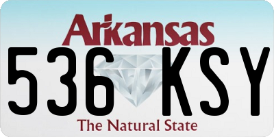 AR license plate 536KSY