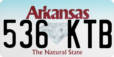 AR license plate 536KTB