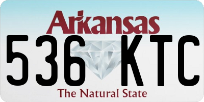 AR license plate 536KTC