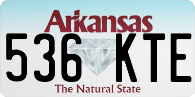 AR license plate 536KTE