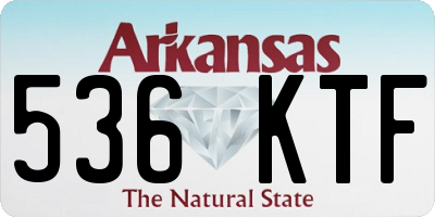 AR license plate 536KTF
