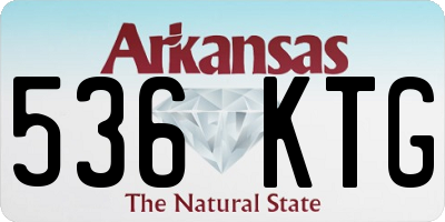 AR license plate 536KTG