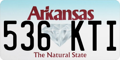 AR license plate 536KTI