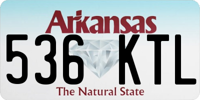 AR license plate 536KTL