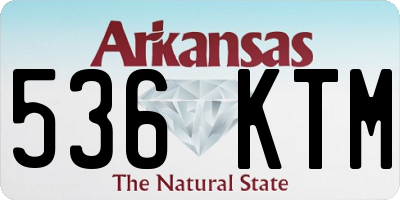 AR license plate 536KTM