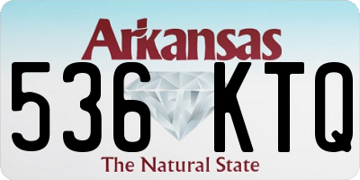 AR license plate 536KTQ