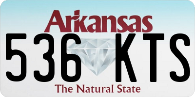 AR license plate 536KTS
