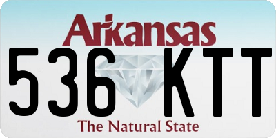 AR license plate 536KTT