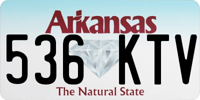 AR license plate 536KTV