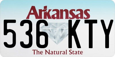 AR license plate 536KTY