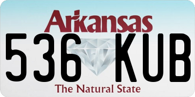 AR license plate 536KUB