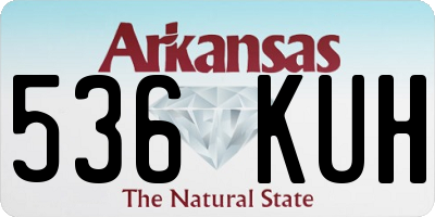 AR license plate 536KUH