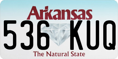 AR license plate 536KUQ