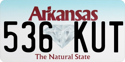 AR license plate 536KUT