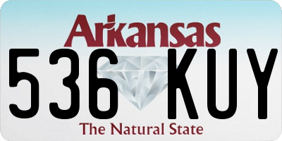 AR license plate 536KUY