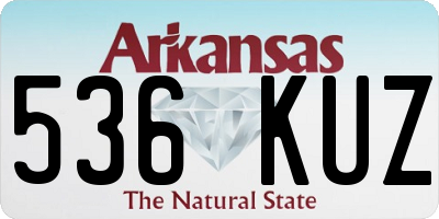 AR license plate 536KUZ