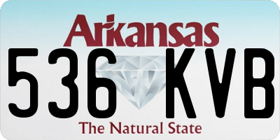 AR license plate 536KVB
