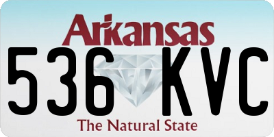 AR license plate 536KVC