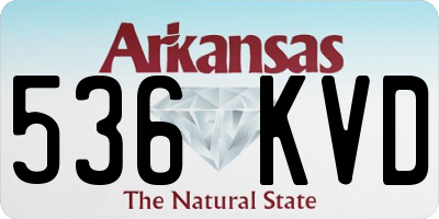AR license plate 536KVD