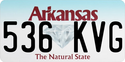 AR license plate 536KVG
