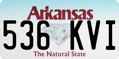 AR license plate 536KVI