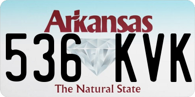 AR license plate 536KVK