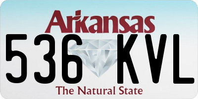 AR license plate 536KVL