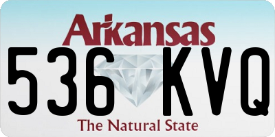 AR license plate 536KVQ