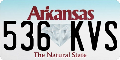AR license plate 536KVS