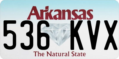 AR license plate 536KVX