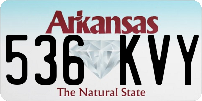 AR license plate 536KVY