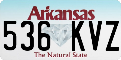 AR license plate 536KVZ