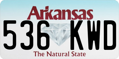 AR license plate 536KWD