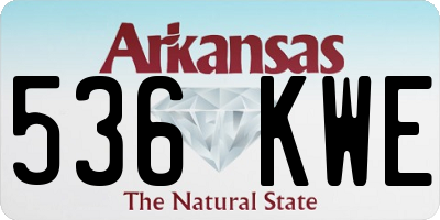 AR license plate 536KWE