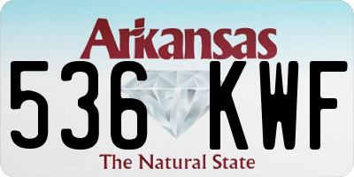 AR license plate 536KWF