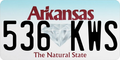 AR license plate 536KWS