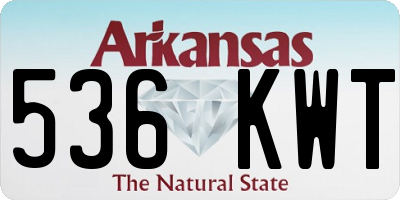 AR license plate 536KWT