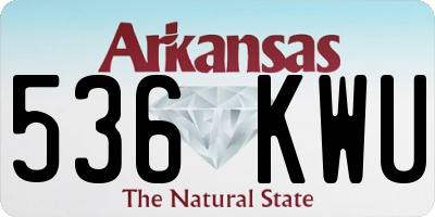 AR license plate 536KWU