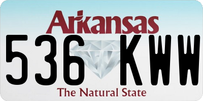 AR license plate 536KWW