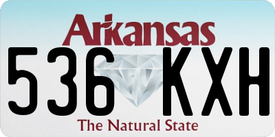 AR license plate 536KXH